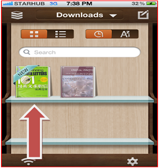 Once book has been downloaded, it will appear on the shelf Once book has been downloaded, it will appear on the shelf
