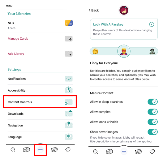 Set up content controls